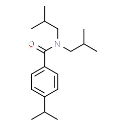 ChemSpider 2D Image | N,N-Diisobutyl-4-isopropylbenzamide | C18H29NO