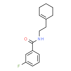 ChemSpider 2D Image | N-[2-(1-Cyclohexen-1-yl)ethyl]-3-fluorobenzamide | C15H18FNO