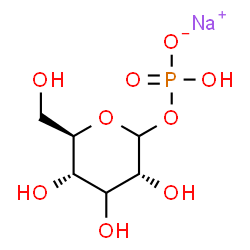 ChemSpider 2D Image | Sodium (3xi)-1-O-(hydroxyphosphinato)-D-ribo-hexopyranose | C6H12NaO9P