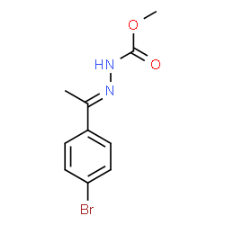 ChemSpider 2D Image | Methyl (2E)-2-[1-(4-bromophenyl)ethylidene]hydrazinecarboxylate | C10H11BrN2O2