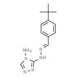 ChemSpider 2D Image | N3-[(4-tert-butylphenyl)methylideneamino]-1,2,4-triazole-3,4-diamine | C13H18N6
