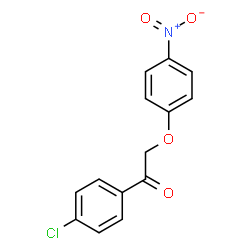 ChemSpider 2D Image | 1-(4-Chlorophenyl)-2-(4-nitrophenoxy)ethanone | C14H10ClNO4