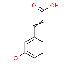 ChemSpider 2D Image | 3-Methoxycinnamic acid | C10H10O3
