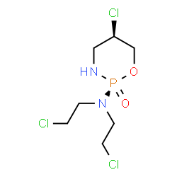 ChemSpider 2D Image | (2S,5R)-5-Chloro-N,N-bis(2-chloroethyl)-1,3,2-oxazaphosphinan-2-amine 2-oxide | C7H14Cl3N2O2P