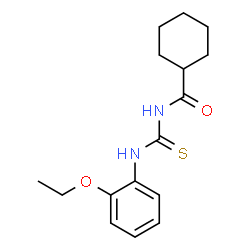 ChemSpider 2D Image | N-[(2-Ethoxyphenyl)carbamothioyl]cyclohexanecarboxamide | C16H22N2O2S