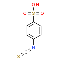 ChemSpider 2D Image | 4-Isothiocyanatobenzenesulfonic acid | C7H5NO3S2