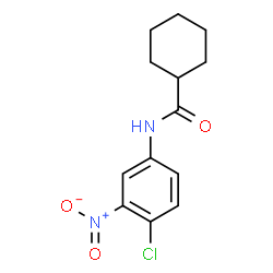 ChemSpider 2D Image | N-(4-Chloro-3-nitrophenyl)cyclohexanecarboxamide | C13H15ClN2O3