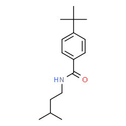ChemSpider 2D Image | N-(3-Methylbutyl)-4-(2-methyl-2-propanyl)benzamide | C16H25NO