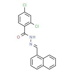 ChemSpider 2D Image | 2,4-Dichloro-N'-[(E)-1-naphthylmethylene]benzohydrazide | C18H12Cl2N2O