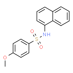 ChemSpider 2D Image | 4-Methoxy-N-(1-naphthyl)benzenesulfonamide | C17H15NO3S