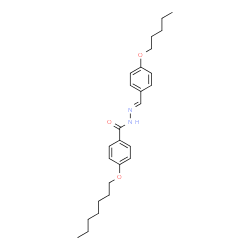 ChemSpider 2D Image | 4-(Heptyloxy)-N'-{(E)-[4-(pentyloxy)phenyl]methylene}benzohydrazide | C26H36N2O3