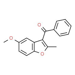 ChemSpider 2D Image | (5-Methoxy-2-methyl-1-benzofuran-3-yl)(phenyl)methanone | C17H14O3