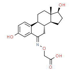 ChemSpider 2D Image | 17beta-estradiol 6-O-(carboxymethyl)oxime | C20H25NO5