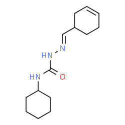 ChemSpider 2D Image | (2E)-2-(3-Cyclohexen-1-ylmethylene)-N-cyclohexylhydrazinecarboxamide | C14H23N3O