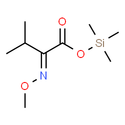 ChemSpider 2D Image | Trimethylsilyl (2E)-2-(methoxyimino)-3-methylbutanoate | C9H19NO3Si