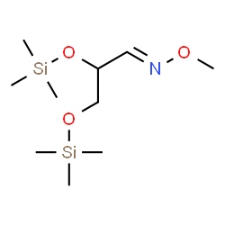 ChemSpider 2D Image | (1E)-2,3-Bis[(trimethylsilyl)oxy]propanal o-methyloxime | C10H25NO3Si2