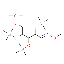 ChemSpider 2D Image | (1E)-N-Methoxy-2,3,4,5-tetrakis[(trimethylsilyl)oxy]-1-pentanimine | C18H45NO5Si4