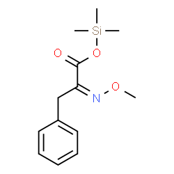 ChemSpider 2D Image | Trimethylsilyl (2Z)-2-(methoxyimino)-3-phenylpropanoate | C13H19NO3Si