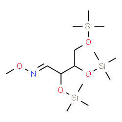 ChemSpider 2D Image | (1E)-2,3,4-Tris[(trimethylsilyl)oxy]butanal o-methyloxime | C14H35NO4Si3