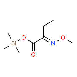 ChemSpider 2D Image | Trimethylsilyl (2E)-2-(methoxyimino)butanoate | C8H17NO3Si