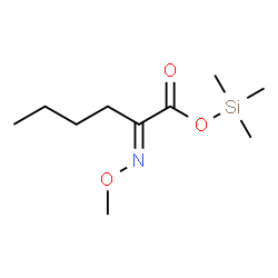 ChemSpider 2D Image | Trimethylsilyl (2E)-2-(methoxyimino)hexanoate | C10H21NO3Si