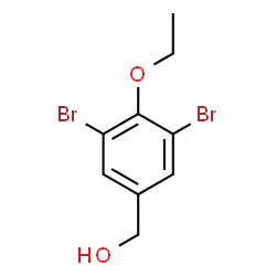 ChemSpider 2D Image | (3,5-Dibromo-4-ethoxyphenyl)methanol | C9H10Br2O2