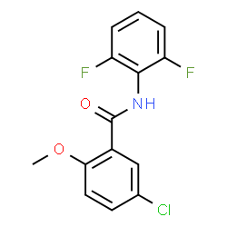 ChemSpider 2D Image | 5-Chloro-N-(2,6-difluorophenyl)-2-methoxybenzamide | C14H10ClF2NO2