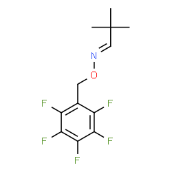 ChemSpider 2D Image | (1E)-2,2-Dimethyl-N-[(pentafluorobenzyl)oxy]-1-propanimine | C12H12F5NO