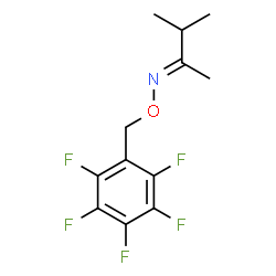 ChemSpider 2D Image | (2E)-3-Methyl-N-[(pentafluorobenzyl)oxy]-2-butanimine | C12H12F5NO