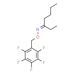 ChemSpider 2D Image | (3E)-N-[(Pentafluorobenzyl)oxy]-3-heptanimine | C14H16F5NO