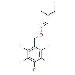 ChemSpider 2D Image | (1E)-2-Methyl-N-[(pentafluorobenzyl)oxy]-1-butanimine | C12H12F5NO