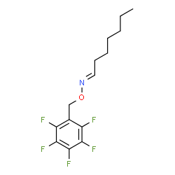 ChemSpider 2D Image | (1E)-N-[(Pentafluorobenzyl)oxy]-1-heptanimine | C14H16F5NO