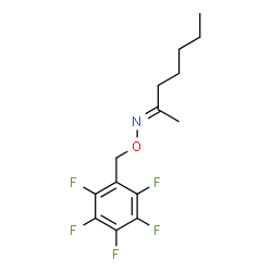 ChemSpider 2D Image | (2E)-N-[(Pentafluorobenzyl)oxy]-2-heptanimine | C14H16F5NO