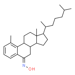 ChemSpider 2D Image | (6E)-N-Hydroxy-1-methyl-19-norcholesta-1(10),2,4-trien-6-imine | C27H41NO