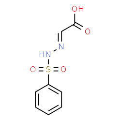 ChemSpider 2D Image | Acetic acid, ((phenylsulfonyl)hydrazono)- | C8H8N2O4S