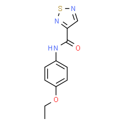 ChemSpider 2D Image | N-(4-Ethoxyphenyl)-1,2,5-thiadiazole-3-carboxamide | C11H11N3O2S