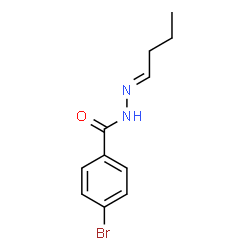 ChemSpider 2D Image | 4-Bromo-N'-[(1E)-butylidene]benzohydrazide | C11H13BrN2O