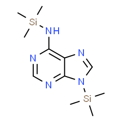 ChemSpider 2D Image | N-6,9-BIS(TRIMETHYLSILYL)ADENINE | C11H21N5Si2
