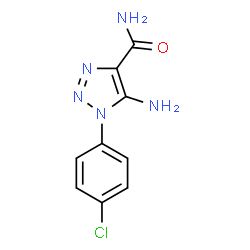 ChemSpider 2D Image | 5-Amino-1-(4-chlorophenyl)-1H-1,2,3-triazole-4-carboxamide | C9H8ClN5O