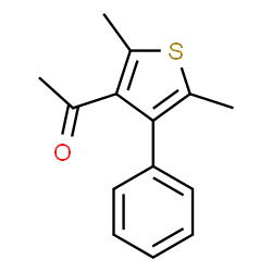 ChemSpider 2D Image | 1-(2,5-Dimethyl-4-phenyl-3-thienyl)ethanone | C14H14OS