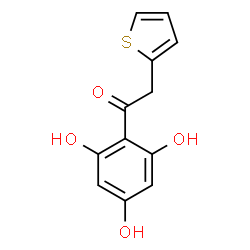 ChemSpider 2D Image | 2-(2-Thienyl)-1-(2,4,6-trihydroxyphenyl)ethanone | C12H10O4S
