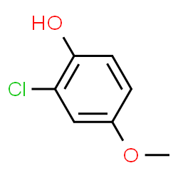 ChemSpider 2D Image | 2-Chloro-4-methoxyphenol | C7H7ClO2