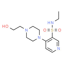 ChemSpider 2D Image | N-Ethyl-4-[4-(2-hydroxyethyl)-1-piperazinyl]-3-pyridinesulfonamide | C13H22N4O3S