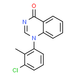 ChemSpider 2D Image | 1-(3-Chloro-2-methylphenyl)-4(1H)-quinazolinone | C15H11ClN2O
