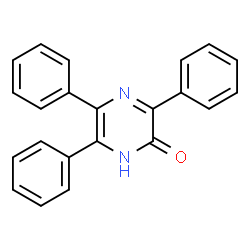 ChemSpider 2D Image | 3,5,6-Triphenyl-2(1H)-pyrazinone | C22H16N2O