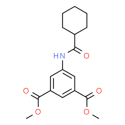 ChemSpider 2D Image | Dimethyl 5-[(cyclohexylcarbonyl)amino]isophthalate | C17H21NO5