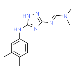 ChemSpider 2D Image | N'-{5-[(3,4-Dimethylphenyl)amino]-1H-1,2,4-triazol-3-yl}-N,N-dimethylimidoformamide | C13H18N6