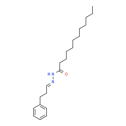 ChemSpider 2D Image | N'-[(1E)-3-Phenylpropylidene]dodecanehydrazide | C21H34N2O
