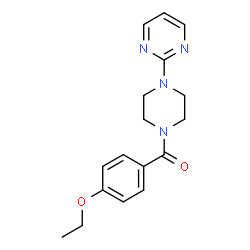 ChemSpider 2D Image | (4-Ethoxyphenyl)[4-(2-pyrimidinyl)-1-piperazinyl]methanone | C17H20N4O2