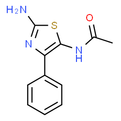 ChemSpider 2D Image | N-(2-Amino-4-phenylthiazol-5-yl)acetamide | C11H11N3OS